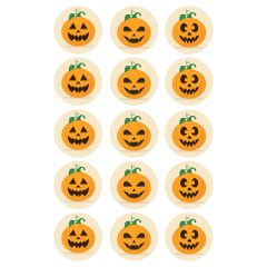 Oblea Halloween Calabazas nº 45 - María Lunarillos