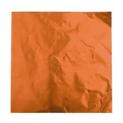 Hojas de aluminio naranjas para bombones (150) - Decora
