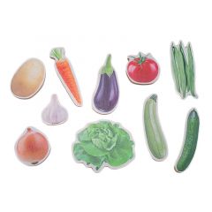 Imanes de madera Hortalizas (10) - Nowordbooks