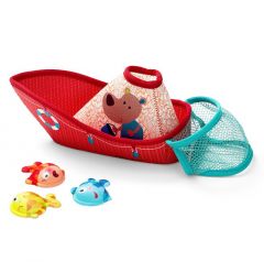 Juego Barco de pesca osito César - Lilliputiens