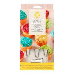 Kit de 8 mangas y 4 boquillas para decorar cupcakes - Wilton