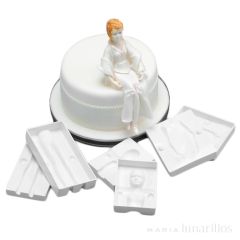 Moldes mujer de fondant - PME