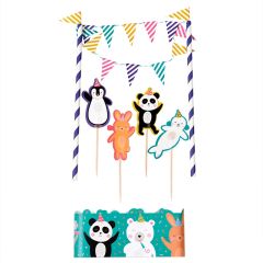 Kit para decorar tartas Animales de fiesta - Rex London