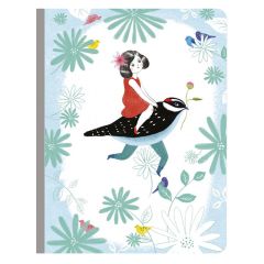 Libreta niña y pájaro Chic - Djeco