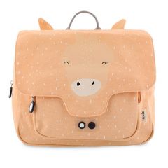 Mochila rectangular salmón jirafa- Trixie