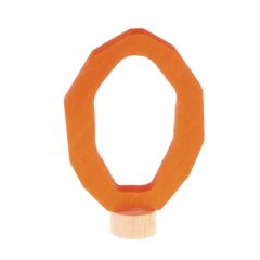 Número 0 de madera naranja para calendario anual circular y para la espiral - Grimm's