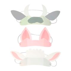 Orejas para disfraz animales de granja On the Farm (8) - Meri Meri