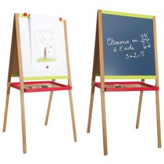 Pizarra de madera de 2 caras - Jeujura