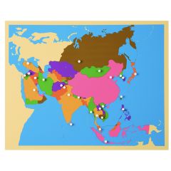Puzle de madera de Asia - Montessori
