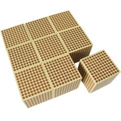 Set 9 cubos de madera de 1000 - Montessori