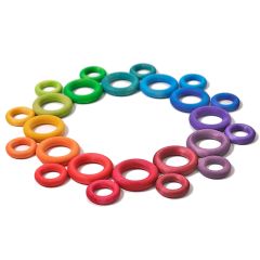 Aros de madera colores (24) - Grimm's