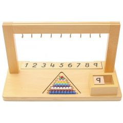 Stand de madera para escalera de perlas 1-9 - Montessori