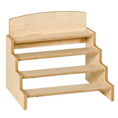 Stand de madera para cilindros con botón - Montessori