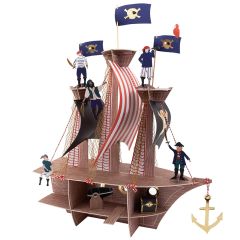 Stand para cupcakes barco pirata Pirates Bounty - Meri Meri