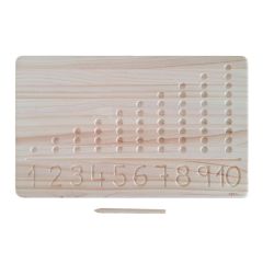 Tabla de madera para seguimiento numeral - Ösbru