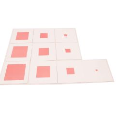 Tarjetas para la torre rosa - Montessori