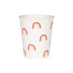 Vasos de papel Arcoíris (12) - Meri Meri