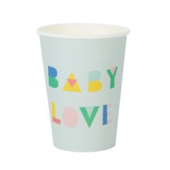 Vasos de papel Baby Love 205 ml (8) - My Little Day