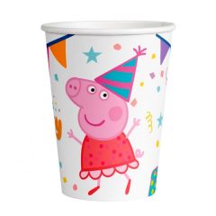 Vasos de papel Peppa Pig 250 ml (8)