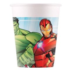 Vasos de papel Avengers Assemble - Los Vengadores 200 ml (8) - Decorata Party