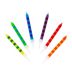 Velas rayas de colores (24) - Talking Tables