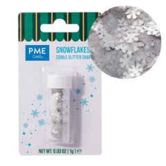 Virutas de oblea copos de nieve Navidad 1 g - PME